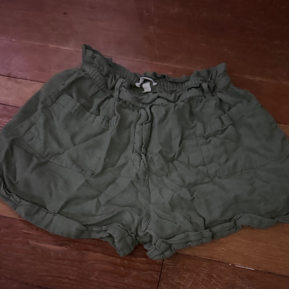 Olive Green Women's Shorts